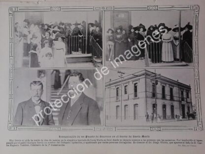 AFICHE ANTIGUO 1912. DIEGO VILHIS INAUGURA CLINICA