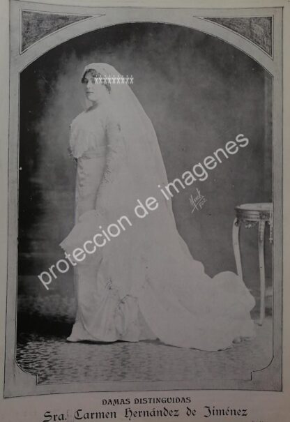 AFICHE ANTIGUO 1912. CARMEN FERNANDEZ DE JIMENEZ /ASM