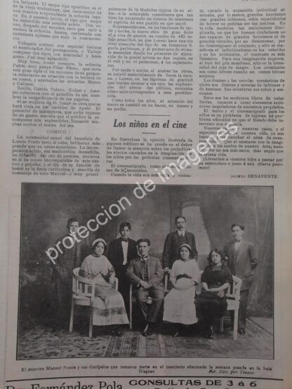 AFICHE ANTIGUO 1913. MANUEL PONCE Y ALUMNOS Y MAS / MUSICOS