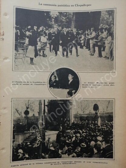 AFICHE ANTIGUO. 1920 ADOLFO DE LA HUERTA EN DESFILE