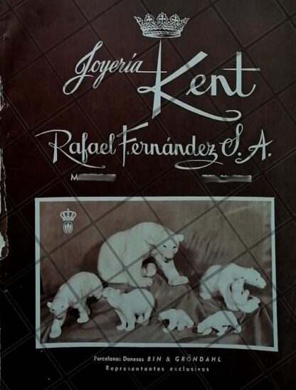 CARTEL ANTIGUO JOYERIA KENT. RAFAEL FERNANDEZ 1951 /879