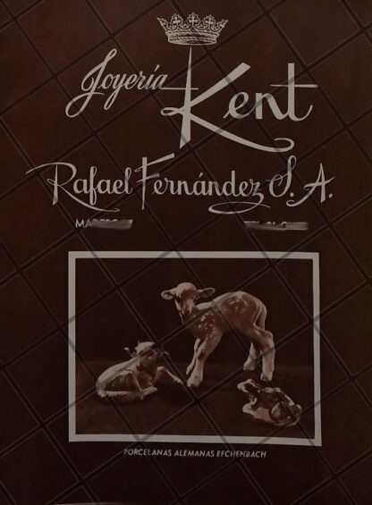 CARTEL ANTIGUO JOYERIA KENT RAFAEL FERNANDEZ 1951 /875