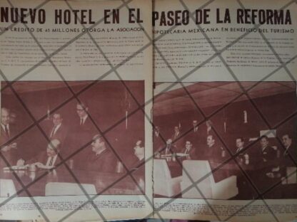 AFICHE ANTIGUO CONTRUYEN HOTEL ARISTOS 1967 CDMX