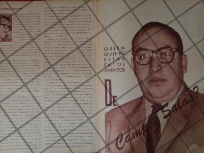 AFICHE ANTIGUO. OCTAVIANO CAMPOS SALAS 1965 /POLITICOS