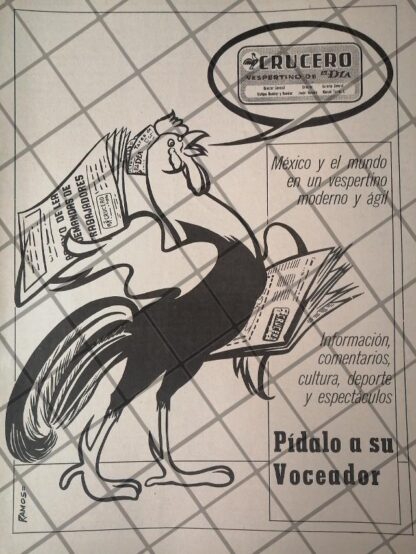 AFICHE RETRO ORIGINAL. PERIODICO CRUCERO VERSPERTINO 1970 /3