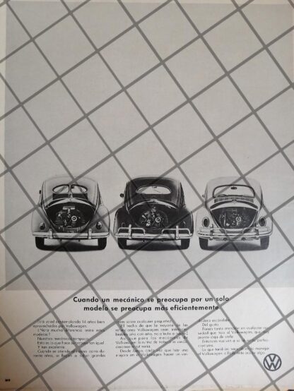 CARTEL RETRO AUTOS VOLKSWAGEN (VOCHO) 1967 -1084