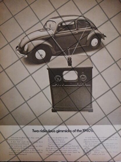 AFICHE RETRO ORIGINAL AUTOS VOLKSWAGEN (VOCHO) 1971-1053