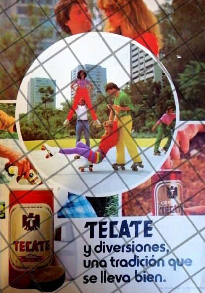 3 MINI CARTELES RETRO, CERVEZA TECATE 1970s /193 - Imagen 4