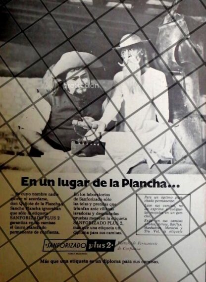 MINI AFICHE RETRO EDGAR VIVAR Y TELAS SANFORIZADO 1970s