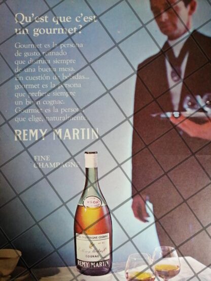 CARTEL PUBLICITARIO RETRO CHAMPAGNE REMY MARTIN 1970 /628