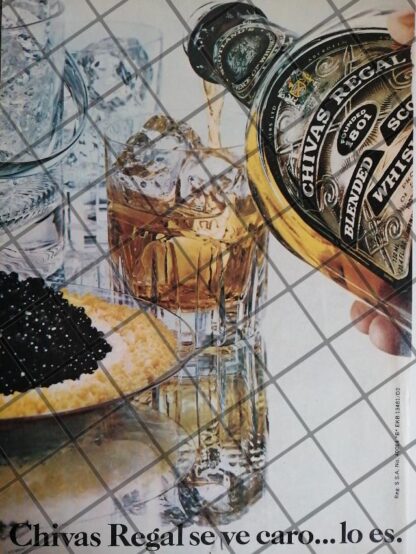 CARTEL PUBLICITARIO RETRO WHISKY CHIVAS REGAL 1979 /627