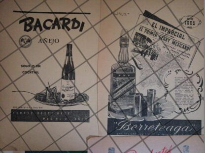 6 CARTELES RETRO. VINOS Y LICORES 1940s 50s /622 - Imagen 3