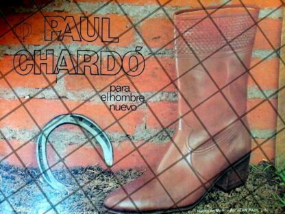 CARTEL PUBLICITARIO RETRO 1983 BOTAS PAUL CHARDO