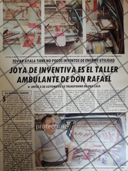 AFICHE POLITICO RAFAEL TOVAR AYALA Y SU TALLER AMBULANTE