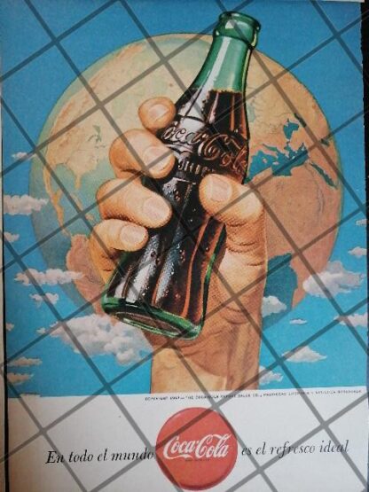 6 CARTELES ANTIGUOS REFRESCOS VARIOS AÑOS 40s-70s /317 - Imagen 2