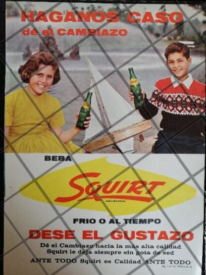 4 CARTELES ANTIGUOS REFRESCOS VARIOS AÑOS 50s-60s /314 - Imagen 3