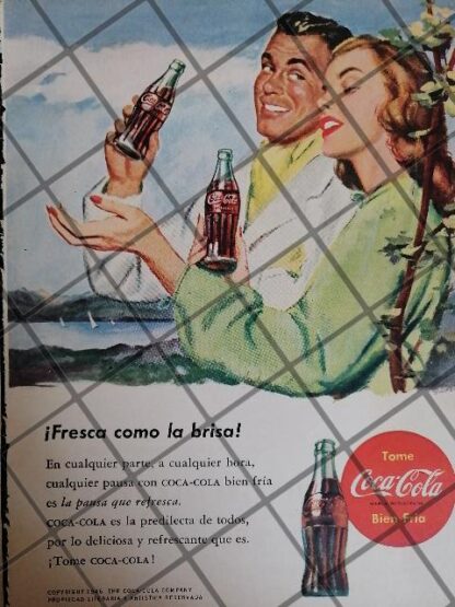 4 CARTELES ANTIGUOS REFRESCOS VARIOS AÑOS 50s-60s /314 - Imagen 2