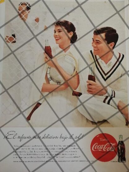 CARTEL PUBLICITARIO RETRO ORIGINAL COCA COLA 1950s /C25