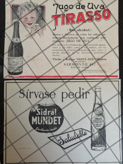 12 CARTELES RETRO RAROS .REFRESCOS VARIOS 1940s 60s /344 - Imagen 3