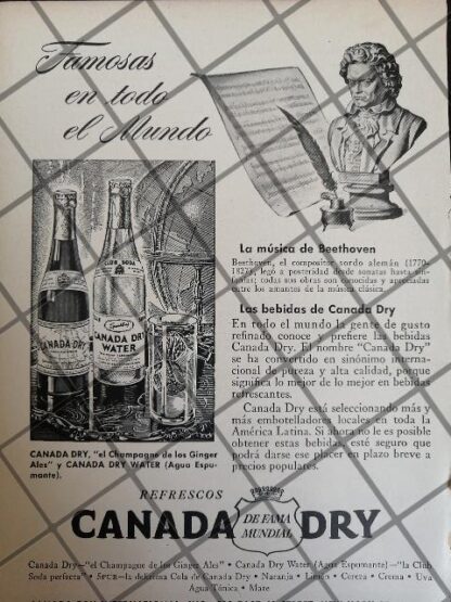 6 CARTELES ANTIGUOS REFRESCOS CANADA DRY 1950s /340 - Imagen 5