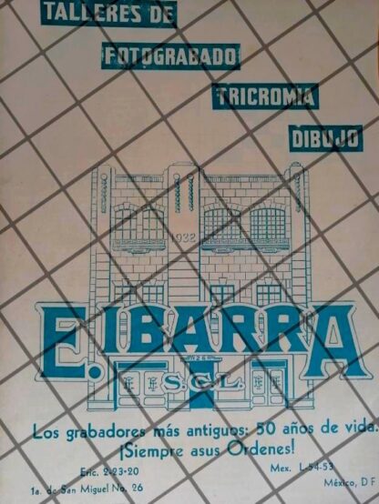 CARTEL ANTIGUO ENRIQUE IBARRA, GRABADORES 1934 /1004