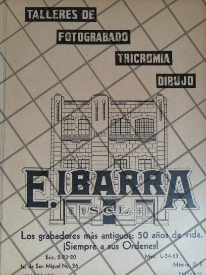 CARTEL ANTIGUO ENRIQUE IBARRA, GRABADORES 1934 /1003