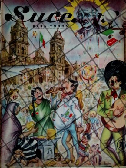 PORTADA ANTIGUA ARTISTICA DE IGNACIO SIERRA 1952 FIESTAS PATRIAS