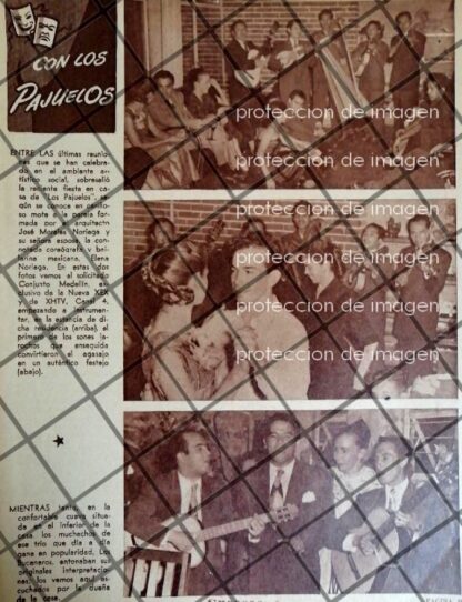 AFICHE ANTIGUO BAILE EN CASA DE JOSE MORALES NORIEGA 1956