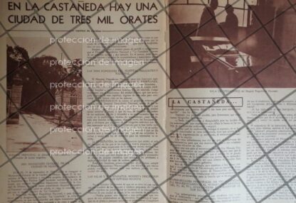 AFICHE ANTIGUO MANICOMIO LA CASTAÑEDA 1953