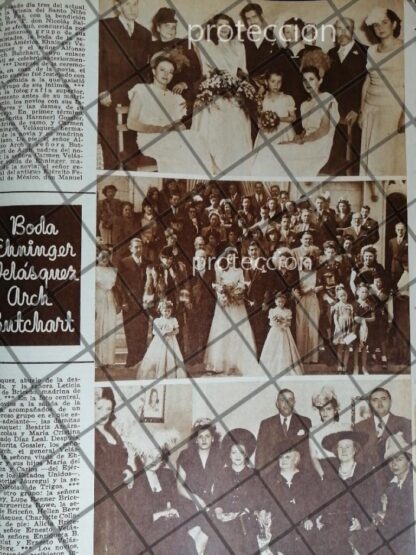 AFICHE ANTIGUO. BODA. ARHC EHNINGER 1948