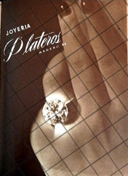 CARTEL ANTIGUO JOYERIA PLATEROS 1948 8