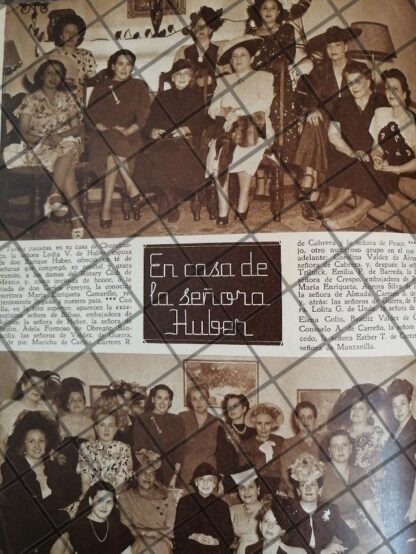 AFICHE ANTIGUO EN CASA DE ENRIQUE HUBER 1948