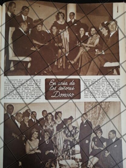 AFICHE ANTIGUO EN CASA DE LA FAMILIA DONOSO CRESPO 1948