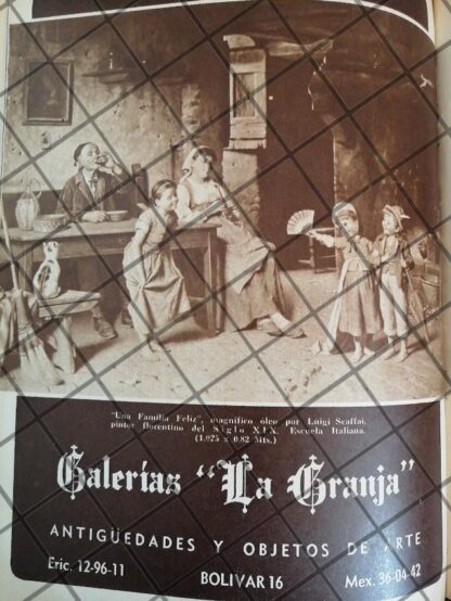 CARTEL ANTIGUO TIENDA GALERIAS LA GRANJA 1948 GG4