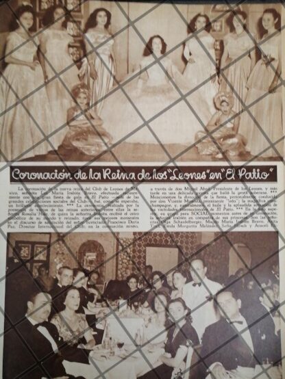 AFICHE ANTIGUO CORONAN A LUS MARIA IRABIEN BRAVO 1948