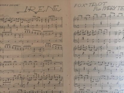 PARTITURA ANTIGUA. IRENE -HARRY TIERNEY 1920