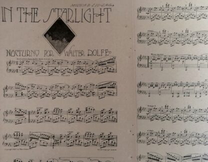 PARTITURA ANTIGUA. IN THE STAR LIGHT / WALTER ROLFE 1920