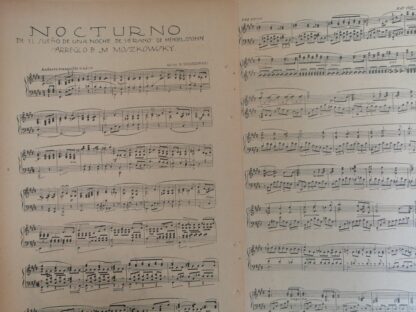 PARTITURA ANTIGUA DE Mendelssohn, SUEÑO NOCHE DE VERANO 1920