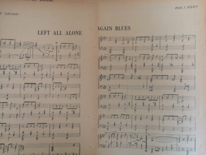 PARTITURA ANTIGUA. LEFT ALL ALONE AGAIN BLUES. Jerome KERN