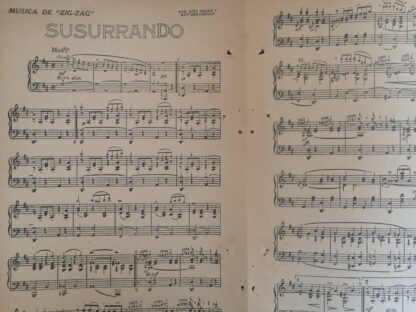 PARTITURA ANTIGUA. SUSURRANDO. LOUIS BREAN / RAY HENDERSON 1920