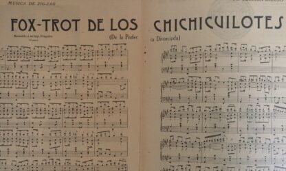 PARTITURA ANTIGUA 1920 LOS CHICHICUILOTES. GERMAN BILBAO