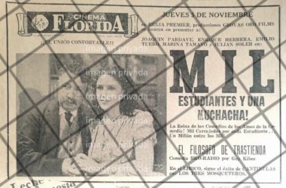 AFICHE RETRO CINE FLORIDA MONTERREY 1942 RARO