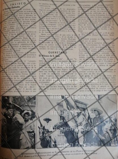 AFICHE RETRO QUERETARO SE PREPARA PARA LA GUERRA 1942