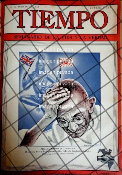 PORTADA ANTIGUA. MAHATMA GANDHI 1942