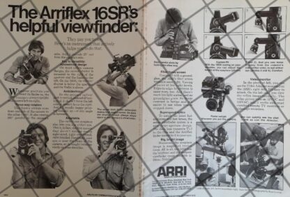 CARTEL PUBLICITARIO RETRO CAMARAS DE CINE ARRIFLEX 16SR. 1979