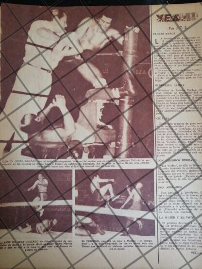 8 AFICHES RETRO BLUE DEMON Vs VARIOS LUCHADORES 1953-54