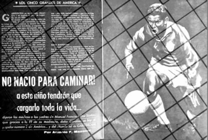 AFICHE RETRO FUTBOLISTA MANUEL DOS SANTOS "GARRINCHA" 1963 - Imagen 2