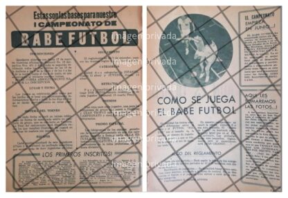 AFICHE RETRO CAMPEONATO "BABE FUTBOL" 1963 /RARO 4