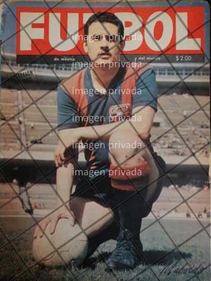 AFICHE RETRO FUTBOLISTA CARLOS MALVIDO VALVERDE 1963 2