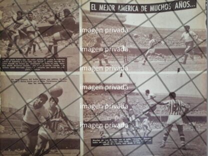 AFICHE RETRO PARTIDO CLASICO. AMERICA - CHIVAS 1963